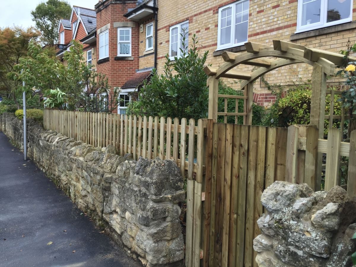 Timber Palisade Fencing